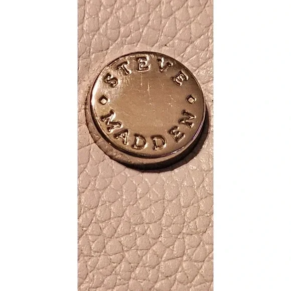 Steve Madden Gray Textured Tote Purse One Strap 11 inch Drop Multi Pockets - Picture 9 of 14